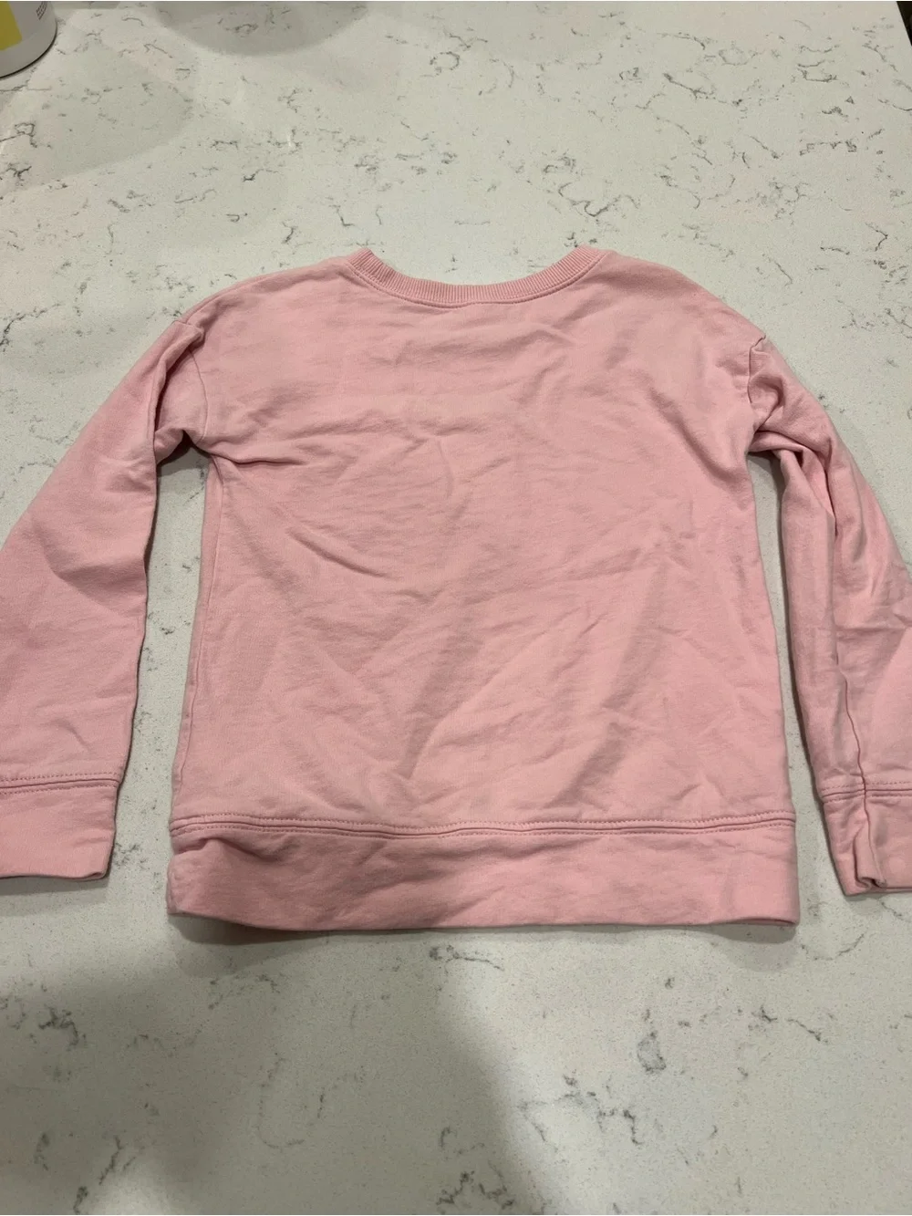 OshKosh Pink Crewneck Sweatshirt with Floral Shoulder Embroidery - 5